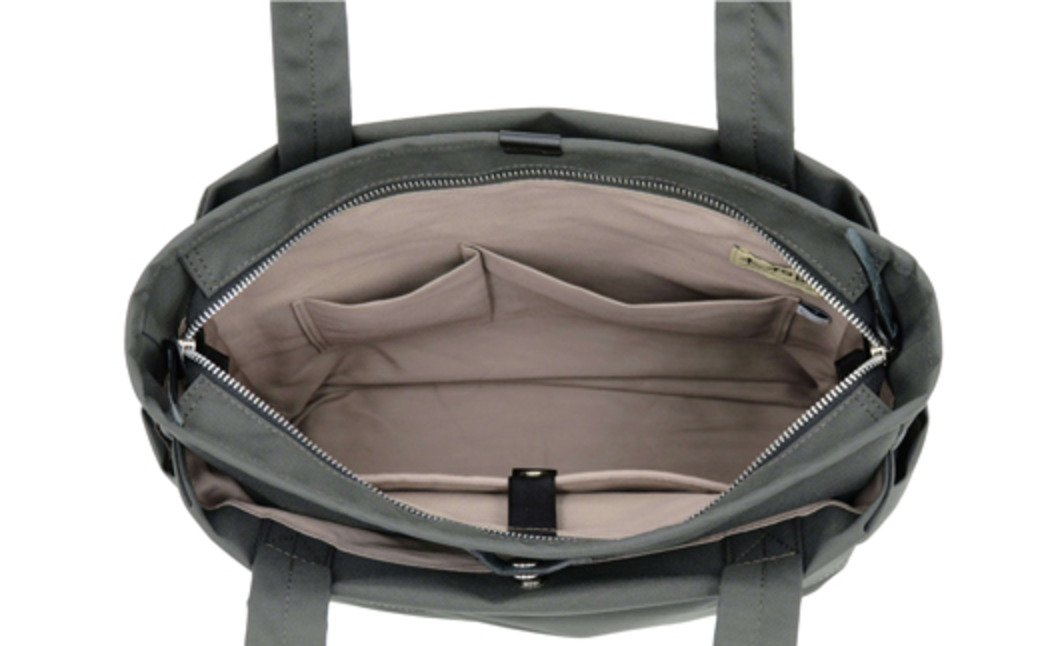 エコステップ肩掛けトート (No.4005-03) チャコールグレー / 木和田 トートバッグ 軽量 撥水 ポリエステル ポケット 高級 かばん カバン バッグ 鞄 手作り メンズ レディース 日本製