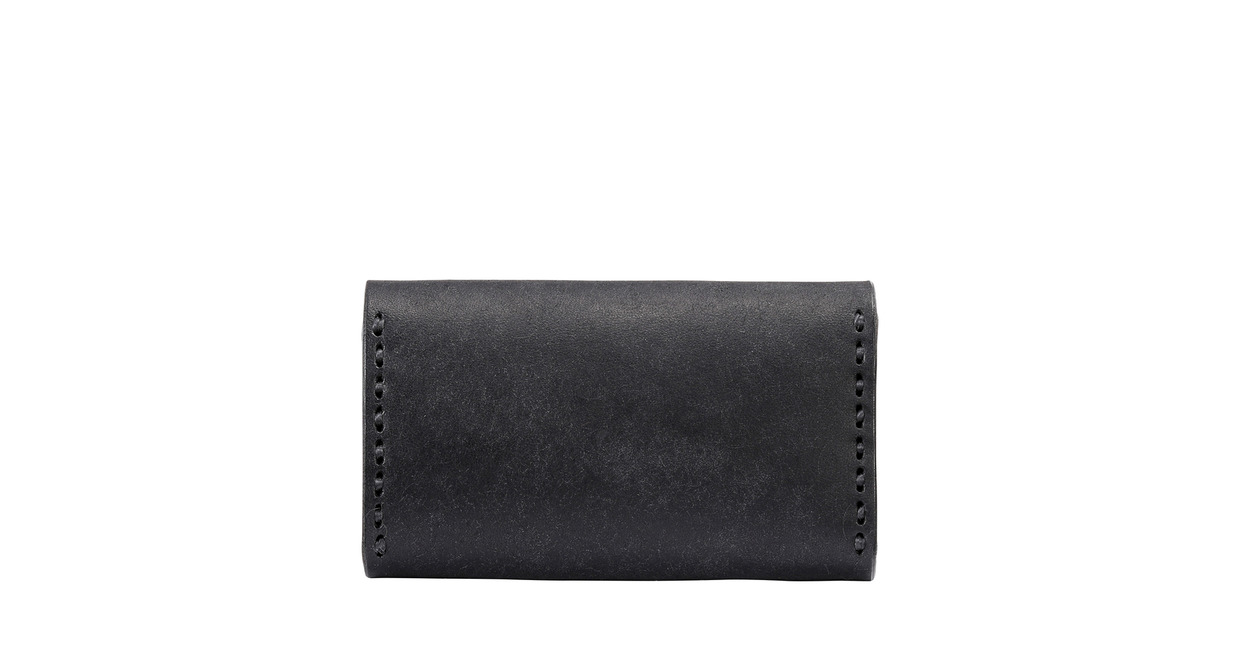 豊岡財布 haaki Leather キーケース HLC501 ネロ / キーホルダー 鍵入れ 革 革小物 牛皮革 メンズ レディース プエブロレザー 手縫いのステッチ ハンドメイド シンプル デザイン 無地 KOMOREBI 木和田正昭商店