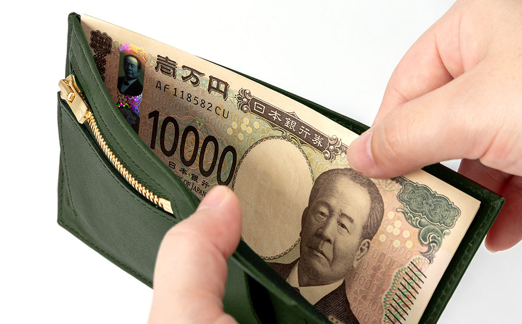 豊岡財布 フラグメントケース カード財布 抹茶グリーン WLG2101 / 財布 ウォレット カードケース カード入れ スリム メンズ レディース 革 牛革 革小物 サステナブル シンプル デザイン 無地 マスミ鞄嚢