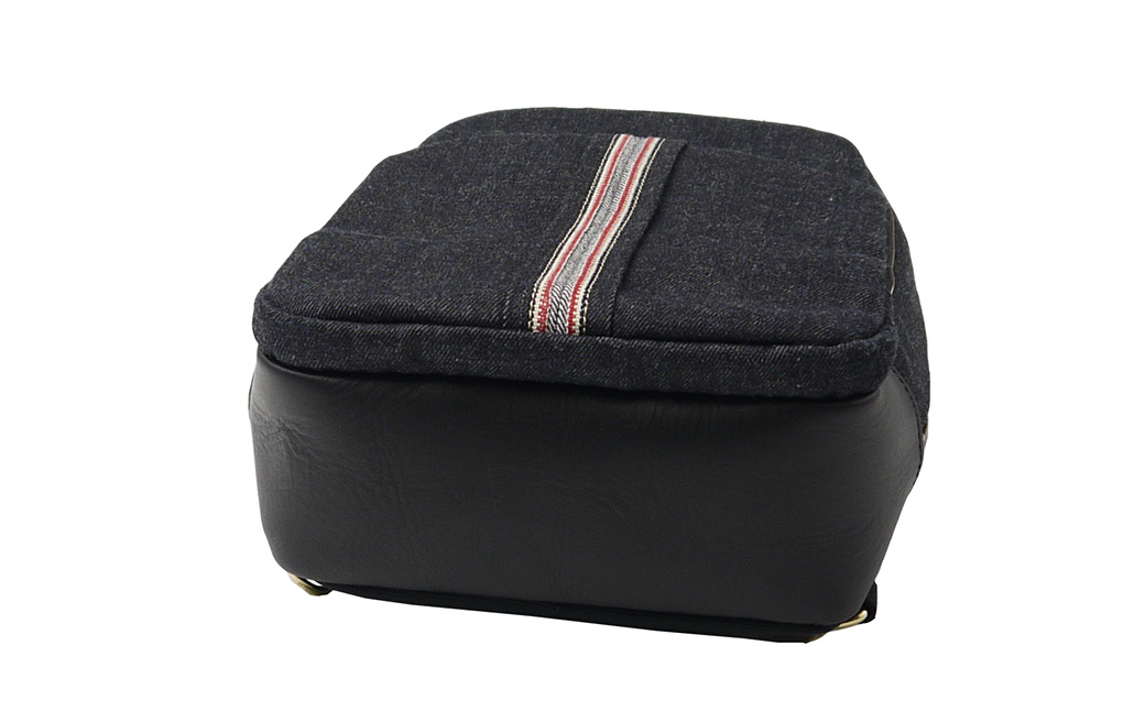 豊岡鞄 AD2503 井原デニム ボディバッグ ネイビー / デニム ワンショルダーバッグ ポケット シンプル デザイン メンズ レディース バッグ カバン かばん 鞄 ALBAPIE アルバピエ 足立