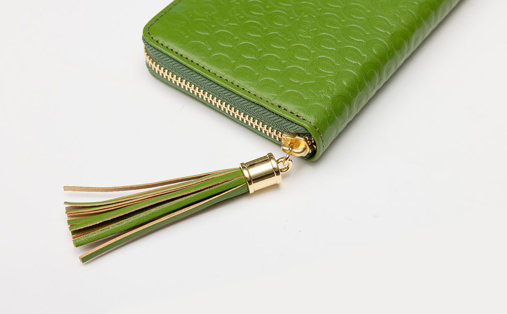 豊岡工房 イタリア製牛革 馬九行久 コインが分けられる長財布（4269）グリーン / 長財布 イタリアンレザー ４つに仕切られた小銭入れ メンズ レディース 財布 さいふ サイフ 国産 日本製 小田清株式会社