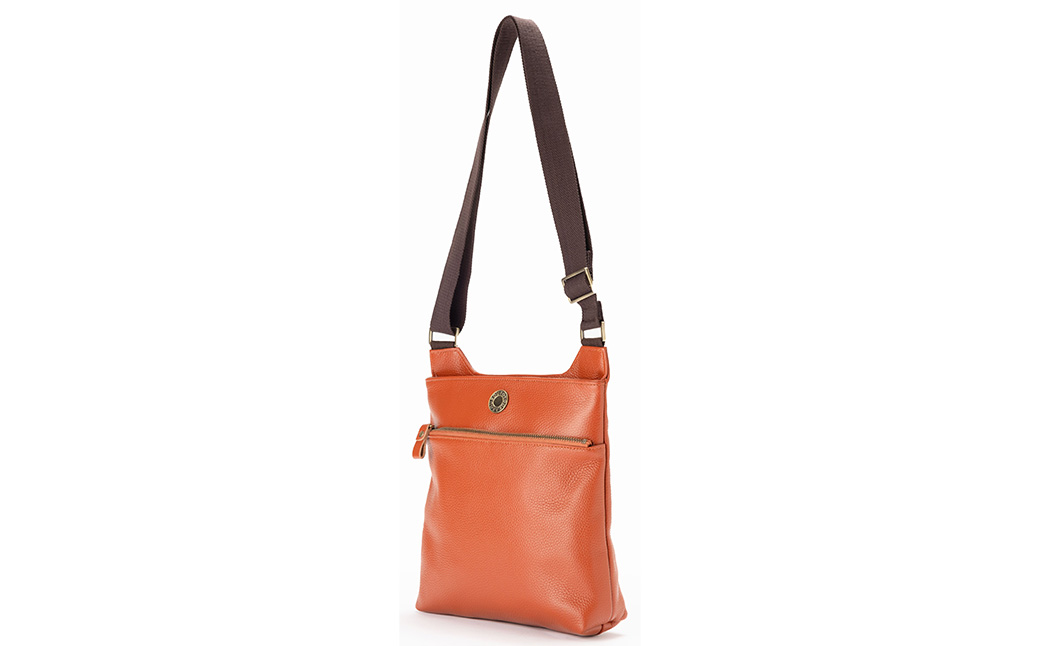 豊岡工房 牛革 ボディショルダーバッグ（4310）キャメル / ショルダーバッグ 柔らかい シュリンク牛革 斜めがけ メンズ レディース かばん カバン バッグ 鞄 国産 日本製 小田清株式会社