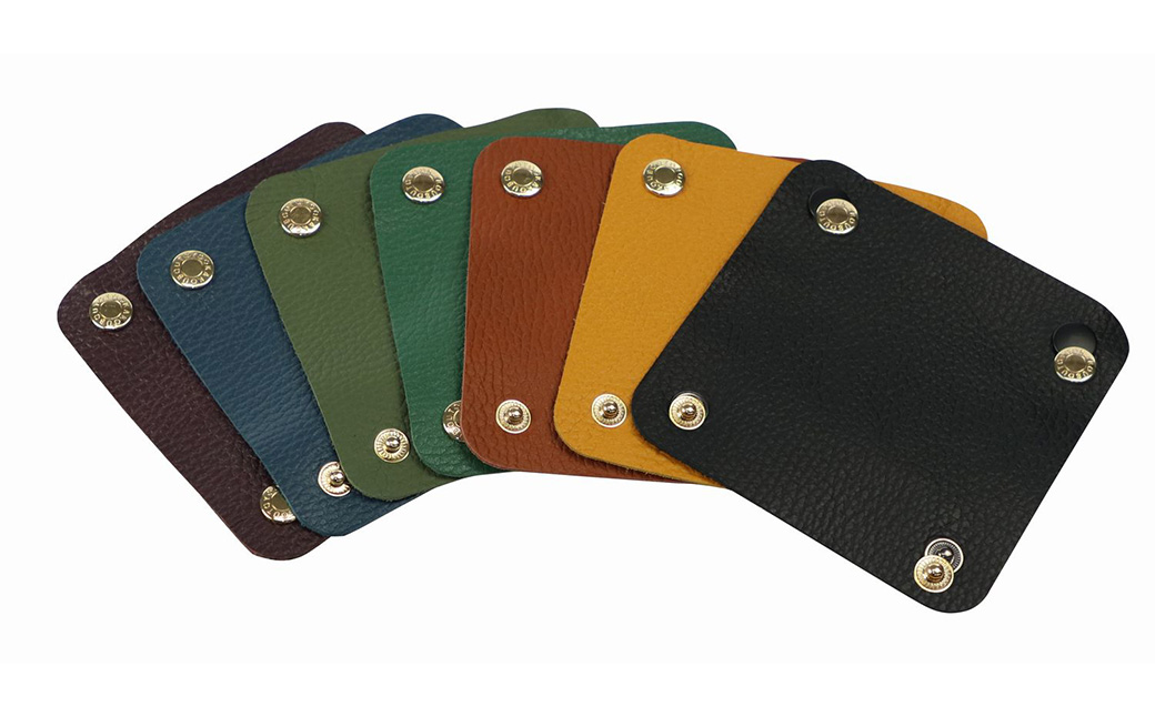 豊岡工房 牛革 ハンドルカバー（4408）パープル / レザーハンドルカバー 2個セット バッグの持ち手 持ちやすい 柔らかい シュリンク牛革 サステナブル おしゃれ 国産 日本製 小田清株式会社