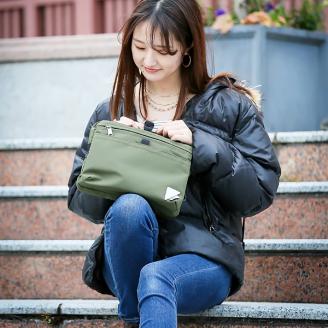 豊岡鞄 CIE WEATHER SHOULDER（071951）オリーブ / 木和田正昭商店 撥水 ショルダーバッグ メンズ クラッチバック バックインバック