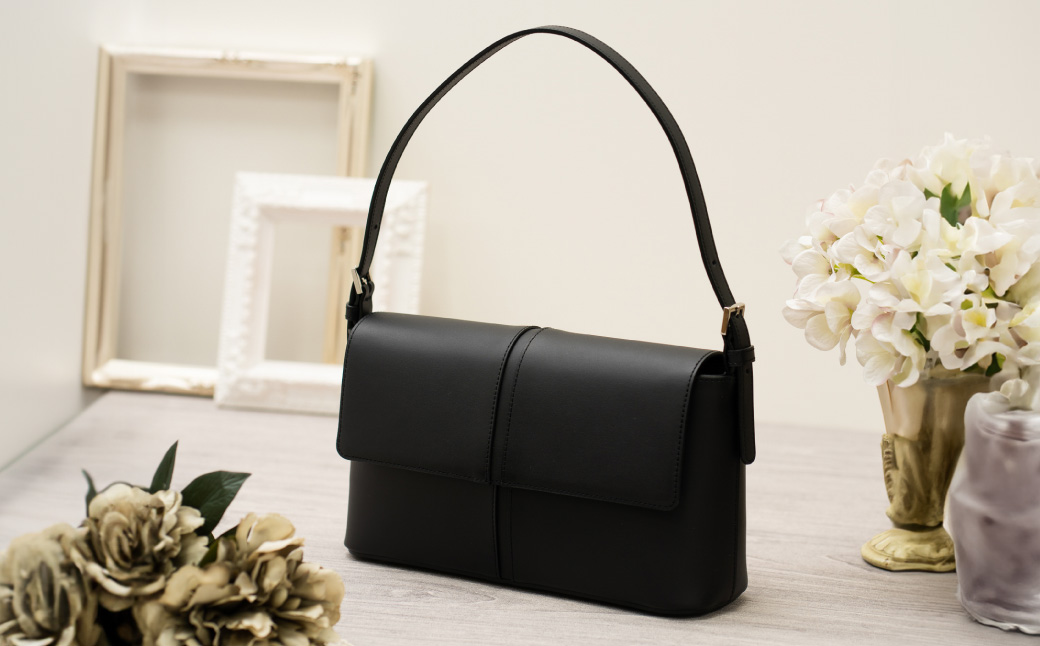 豊岡鞄 TOTTE カブセフォーマルバッグ MBF010 （ブラック）