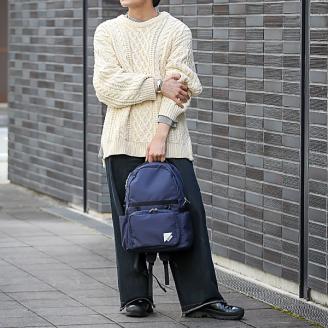 豊岡鞄 CIE WEATHER DAYPACK（071953）ネイビー / 木和田正昭商店 撥水 ビジネス ストリート A4ファイル対応 ノートPC収納 通勤 メンズ レディース リュック バックパック リュックサック