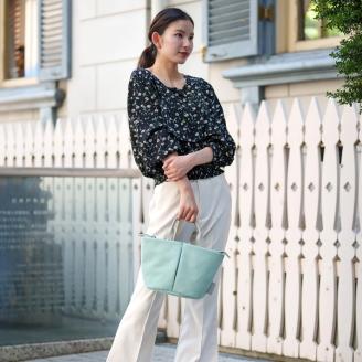 豊岡鞄　TUTUMU スエード Marche petit（S3601）ミント