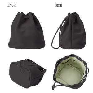 豊岡鞄　ドローストリングショルダー　CITG-021　チャコールグレー