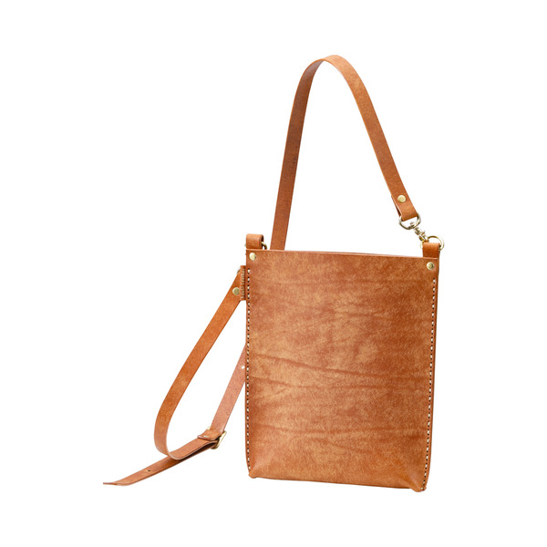 豊岡鞄 haaki Leather SDバッグ HLB101 コニャック/ KOMOREBI 木和田正昭商店 牛皮革 革 ショルダーバッグ レディース 高級 おしゃれ バッグ かばん カバン 鞄 シンプル デザイン ハンドメイド ブラウン 茶色