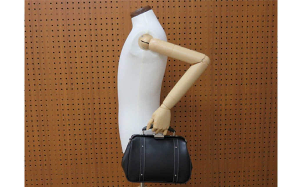 パトリックダレスバッグ (No.K3894-01) ブラック / 木和田 ダレスバッグ 収納力 本革 ショルダーベルト付き 底鋲 重厚感 高級 かばん カバン バッグ 鞄 手作り メンズ レディース 日本製