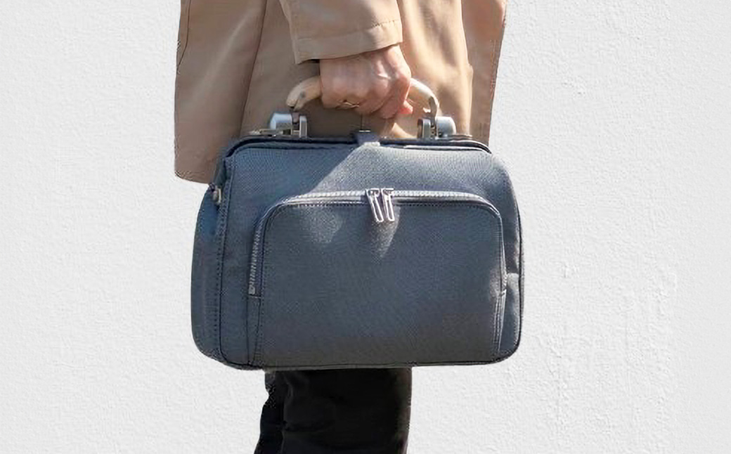 豊岡鞄 for the blue ミニダレスバッグ 3701 オーシャンブラック / 足立 ダレスバッグ コンパクト 3WAY 手提げ リュック ショルダーバッグ タブレット 収納 レディース メンズ バッグ カバン 鞄