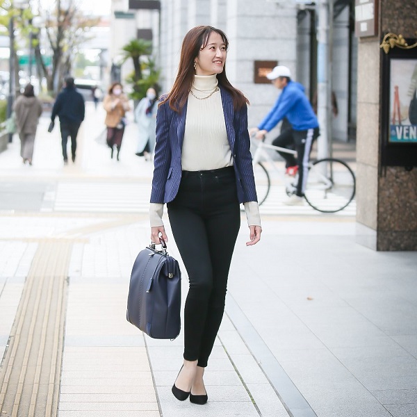 【高島屋選定品】豊岡鞄 YOUTA LIZARD 3way 縦ダレスL (YK3) ネイビー / 木和田正昭商店 ダレスバッグ メンズ レディース 縦型 バッグ ショルダー リュック A4ファイル対応