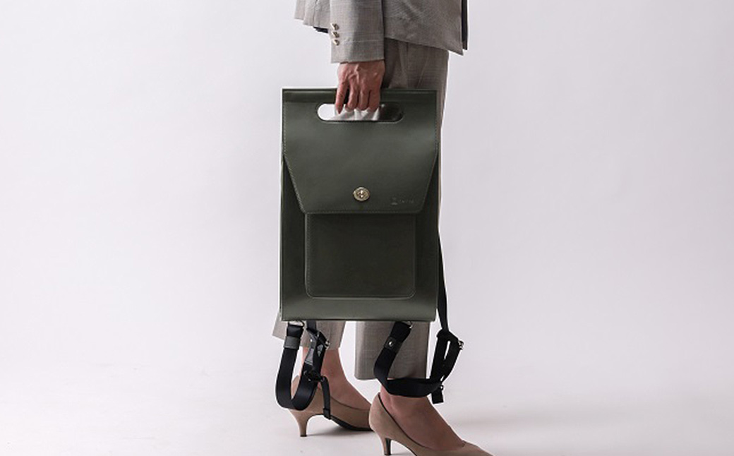 豊岡鞄 TOTTE 3WAYリュック ネイビーグリーン MBC022 / 3way バッグ レディース トート ショルダー リュック 牛革 落ち着いた色合い A4サイズ収納 肩掛け 斜め掛け トートバッグ ショルダーバッグ 高級 カジュアル ビジネス