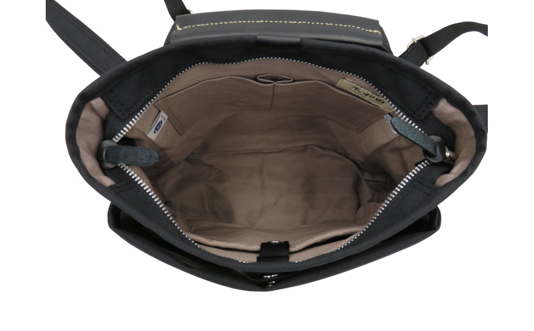 エコステップリュックショルダーバッグ(No.4009-01) ブラック / 2way リュック ショルダーバッグ 肩掛け メンズ レディース バッグ かばん カバン 鞄 日本製 木和田