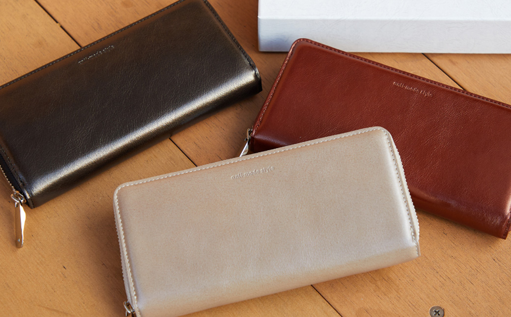 豊岡財布 anti-mode style Shimmer Chic RF Wallet AW900 / ノクターンBK / ラウンドファスナーロングウォレット 長財布 牛革 シンプル 財布 サイフ さいふ アンチモード スタイル シマー シック 木和田正昭商店