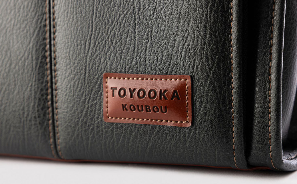 豊岡工房 ボンディング セカンドバッグ（4326）ダークグリーン / セカンドバッグ クラッチバッグ A5サイズ 収納可能 フェイクレザー ボンディング加工 ビジネス フォーマル メンズ レディース かばん カバン バッグ 鞄 国産 日本製 小田清株式会社