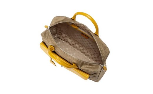 豊岡鞄 7802 キャリアケースＳ（ベージュ×イエロー）