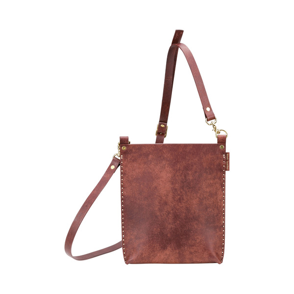 豊岡鞄 haaki Leather SDバッグ HLB101 チョコラート / KOMOREBI 木和田正昭商店 牛皮革 革 ショルダーバッグ レディース 高級 おしゃれ バッグ かばん カバン 鞄 シンプル デザイン ハンドメイド ブラウン 茶色