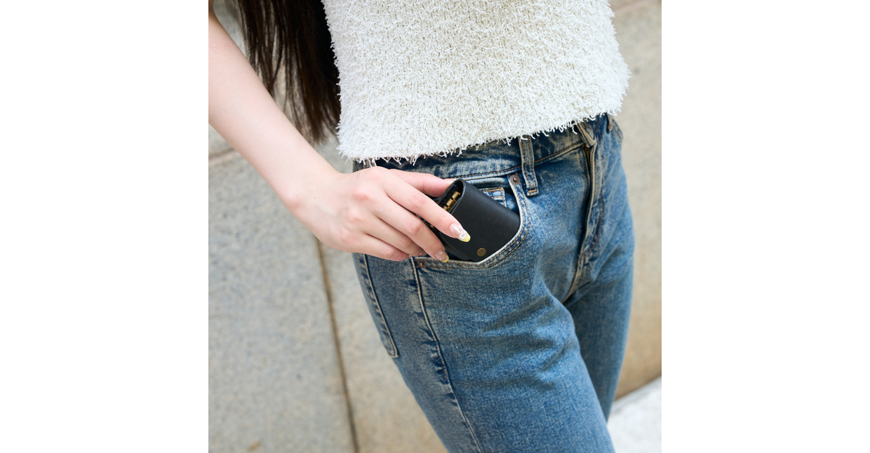 豊岡財布 haaki Leather キーケース HLC501 ネロ / キーホルダー 鍵入れ 革 革小物 牛皮革 メンズ レディース プエブロレザー 手縫いのステッチ ハンドメイド シンプル デザイン 無地 KOMOREBI 木和田正昭商店