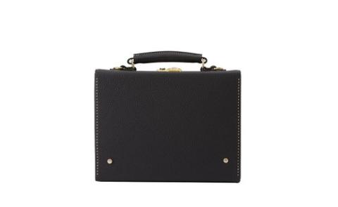 豊岡鞄　豆アタッシュケース　シュリンク（ブラック）