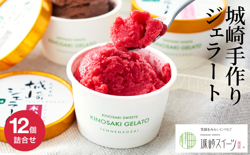 天然素材にこだわった城崎ジェラート10アイテムセット（12個入）