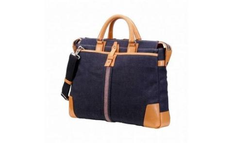 豊岡鞄 craftsmanship Selvedge Denim tradicion ネイビー 781206 / 木和田正昭商店 ブリーフケース 井原デニム ビジネスバッグ メンズ レディース ビジネス カジュアル カバン 鞄 バッグ A4ファイル収納 手持ち ショルダーベルト付属 2way