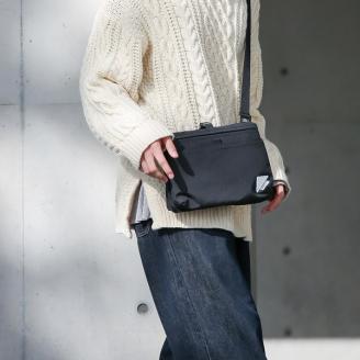 豊岡鞄 CIE WEATHER SHOULDER（071951）ブラック / 木和田正昭商店 撥水 ショルダーバッグ メンズ クラッチバック バックインバック