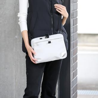 豊岡鞄 CIE WEATHER SHOULDER（071951）ミストグレー / 木和田正昭商店 撥水 ショルダーバッグ メンズ クラッチバック バックインバック