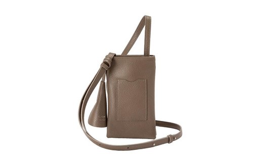 豊岡鞄 Shokolatt ショルダーポーチ 2層式 小 （トープ）