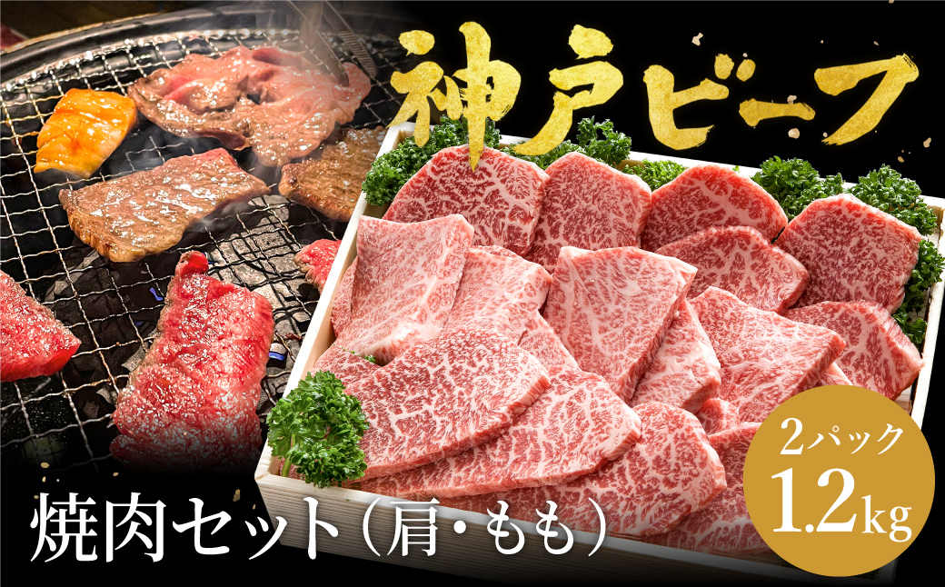 神戸牛 焼肉セット 牛肉 焼肉用 肩 もも 計600g×2P (TYY2-2) item1362-56-2【但馬牛太田家】【好評につき2月以降順次発送】