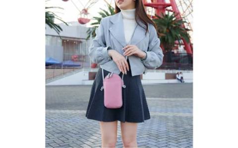 豊岡鞄 S4301 TUTUMU Pocket Suede オールドローズ