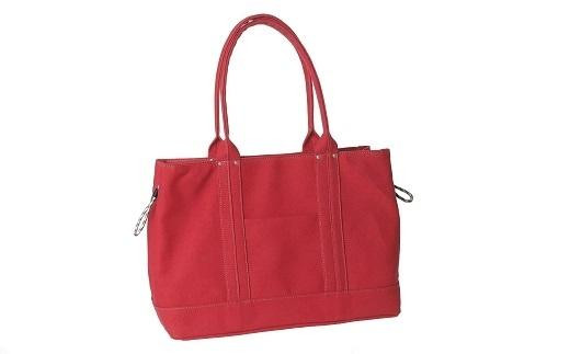 ＣＲＯＳＳＲＯＡＤ　帆布トートバッグL　501091　レッド レッド  サイズ：W41×H28×D13 cm