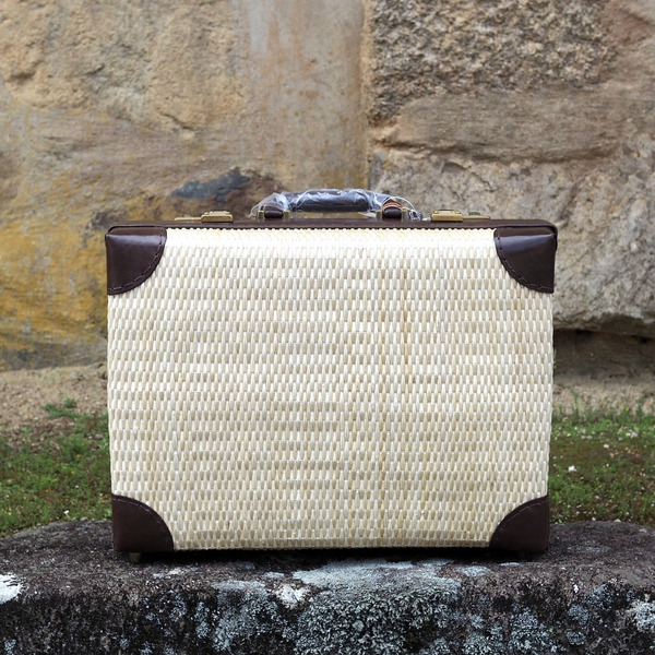 【伝統工芸士作】　行李アタッシュケース（小）焦茶