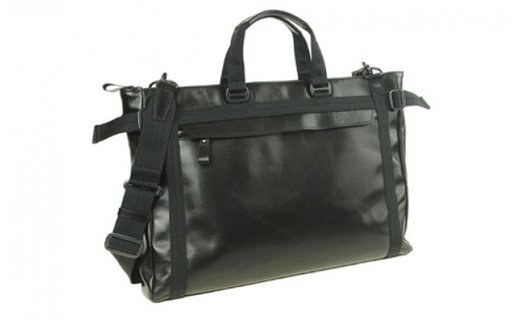 豊岡産　牛革・薄マチバッグ　CROSSROAD（505011ブラック）