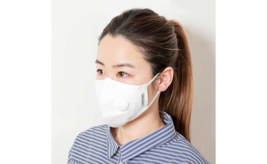 繰り返し使える アンチウイルスマスク  (バルブ有り）【ホワイト　L】