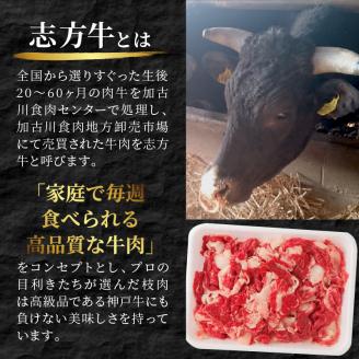 志方牛切り落とし（1kg）【2401A00203】
