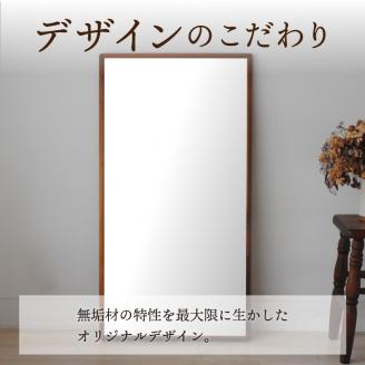 【SENNOKI】Stellaステラ ホワイトアッシュW540×D35×H1020mm(7kg)木枠長方形デザインインテリアミラー(4色)【2408M05056】