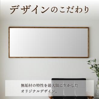 【SENNOKI】Stellaステラ ホワイトアッシュW480×D35×H1240mm(8kg)木枠全身デザインインテリアミラー(4色)【2410M05060】