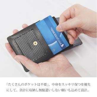 コンパクトウォレット CONSICE【2色カラバリ展開】《 財布 小物 折り畳み ウォレット コンパクト 革 本革 牛革 》【2405N08011】