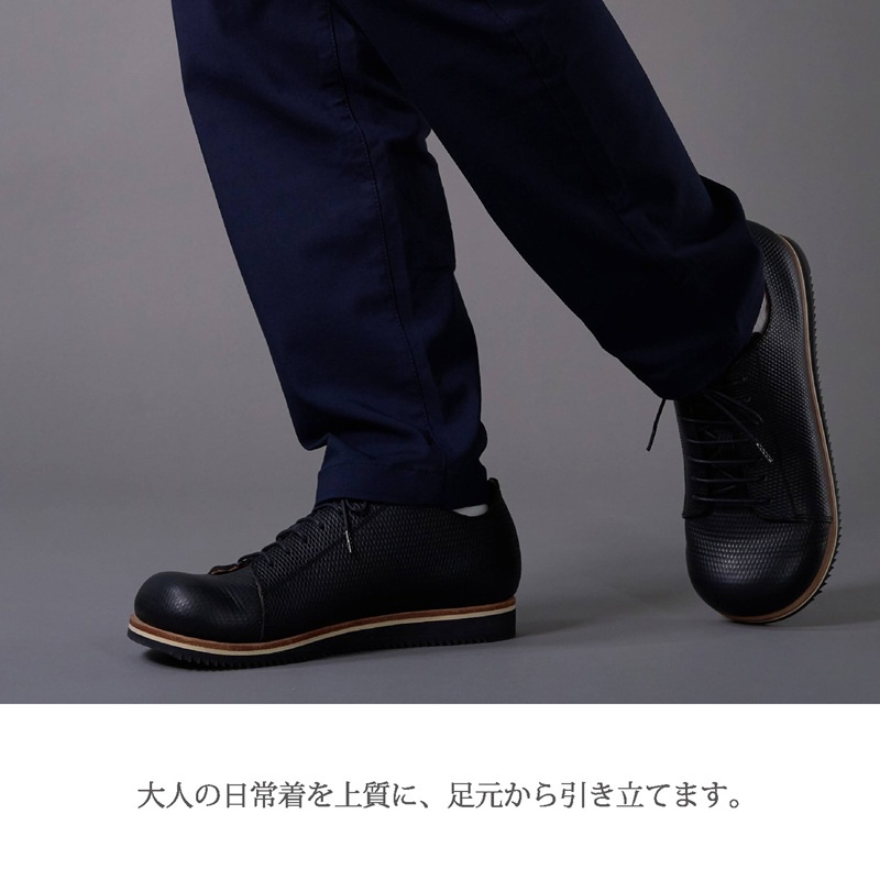 【フレッシュブラック】Classic Sneakers DECO スニーカーソールタイプ《 日本製 DECO 革靴 皮 ファッション レザー 靴 》【2425N08025_01】