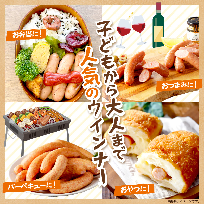 【昔ながらのお肉屋さん】ヒライの手造りポークウインナー 1kg《 ウインナー ウィンナーソーセージ 国産 冷凍 お弁当 おつまみ 豚肉 ポークウインナー 送料無料 》【2400I00133】