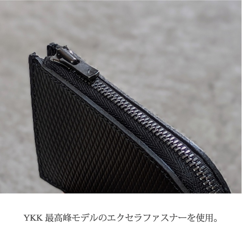 【フレッシュブラック】L字ウォレット カードサイズ《 財布 小さい財布 ミニ財布 持ちやすい 扱いやすい コンパクト ミニサイズ 》【2402N08021_02】