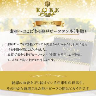 無添加神戸ビーフ化粧ソープ「霜降りの奇跡」【2401P07307】