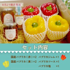 ☆期間限定☆加古川おひさまパプリカ＆ジャム・ソース・ソルト【8月中旬より順次発送】【2401F08201】