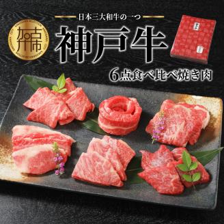 自社牧場直送神戸牛6点食べ比べ焼肉(600g)《 国産 自社牧場直送 肉のヒライ 焼肉 食べ比べ 牛肉 霜降り ロース ハラミ 三角バラ カルビ お楽しみ セット 詰め合わせ 》【2403A00104】