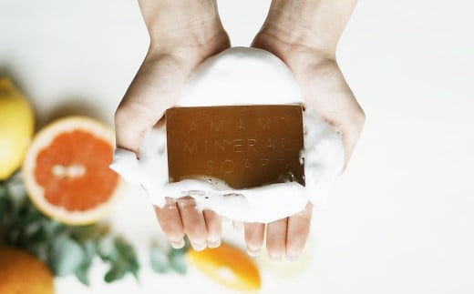 石鹸 ミネラル ソープ AMAMI 2個 セット