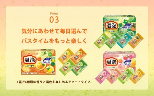 温泡 こだわり森 4種アソート 12箱