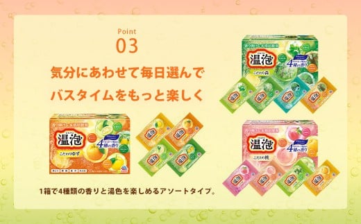 温泡 こだわりゆず 4種アソート 12箱