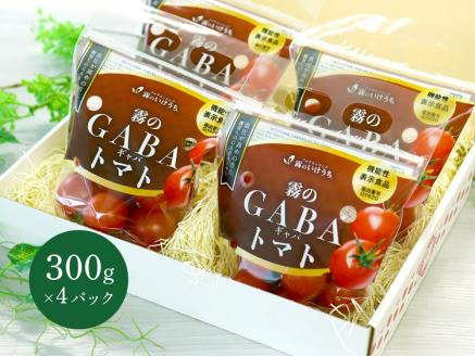 【霧のトマト】 霧で育てたおいしさ抜群の味＋機能性表示食品GABA ミニトマト300ｇ×4パック　07-25