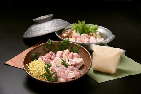 【播州百日どり】とり鍋セット＜３人前　鶏肉・スープ・麺＞ 22-58